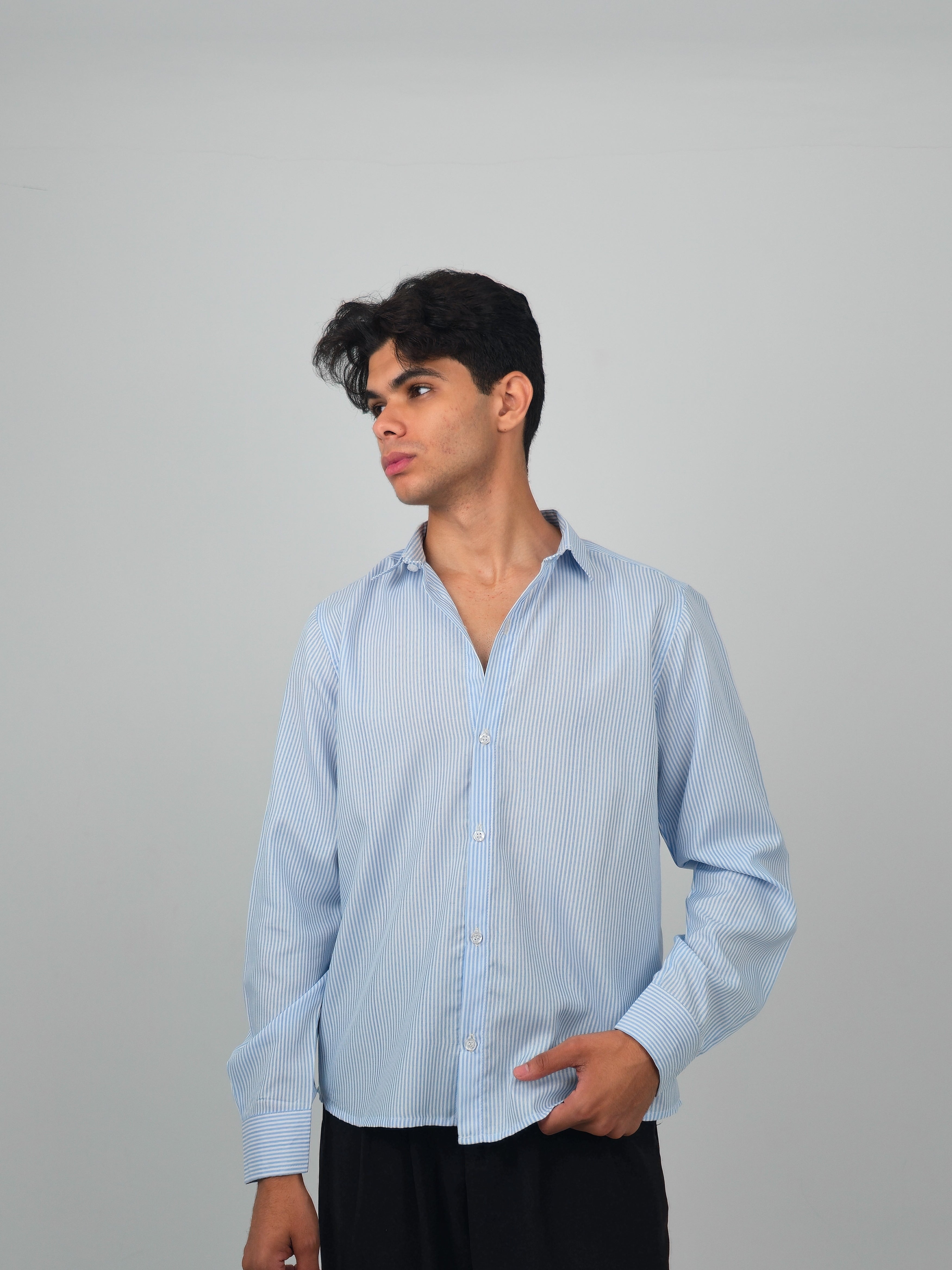 Baby Blue Casual Shirt